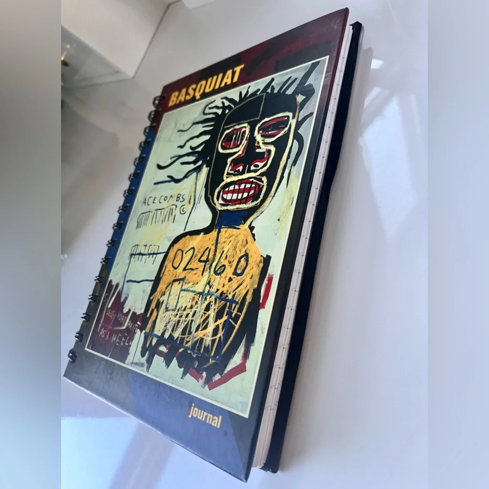 NEW! JEAN-MICHEL BASQUIAT SPIRAL BOUND LINED BLANK JOURNAL NWT